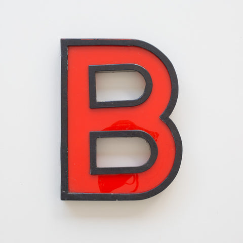B - 11 Inch Metal Perspex Cinema Letter