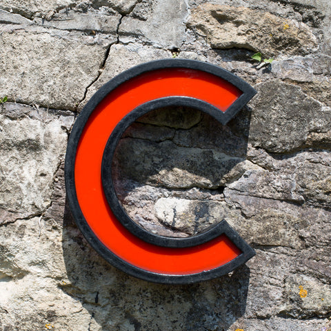 C - 11 Inch Metal Perspex Cinema Letter