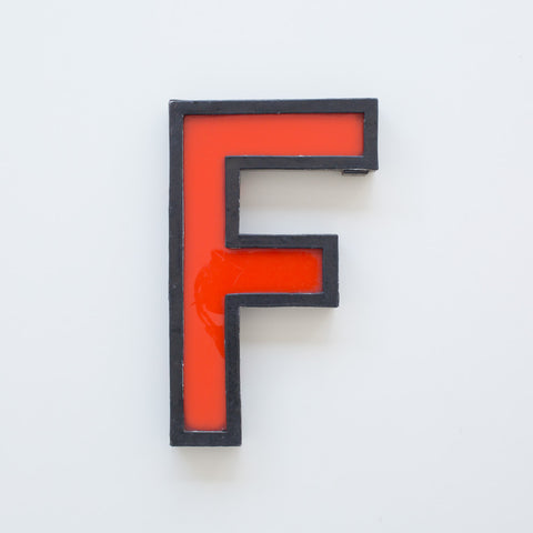 F - 11 Inch Metal Perspex Cinema Letter