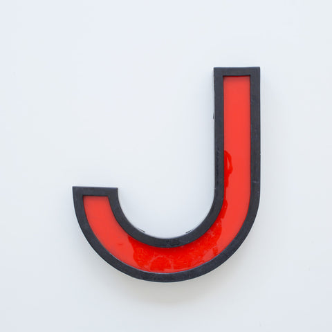 J - 11 Inch Metal Perspex Cinema Letter