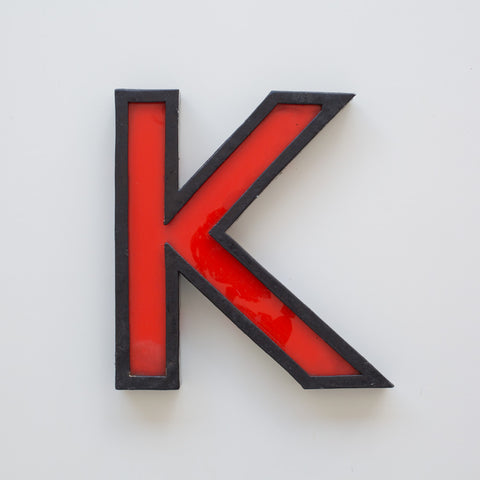 K - 11 Inch Metal Perspex Cinema Letter