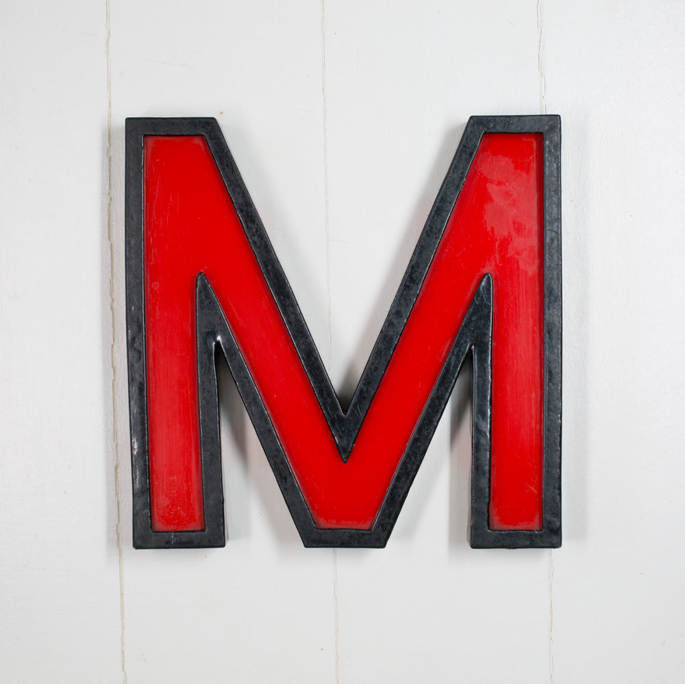 M - 11 Inch Metal Perspex Cinema Letter M - 11 Inch Metal Perspex Cinema Letter