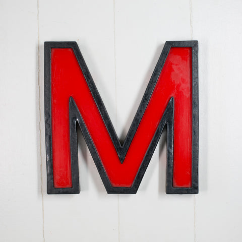 M - 11 Inch Metal Perspex Cinema Letter