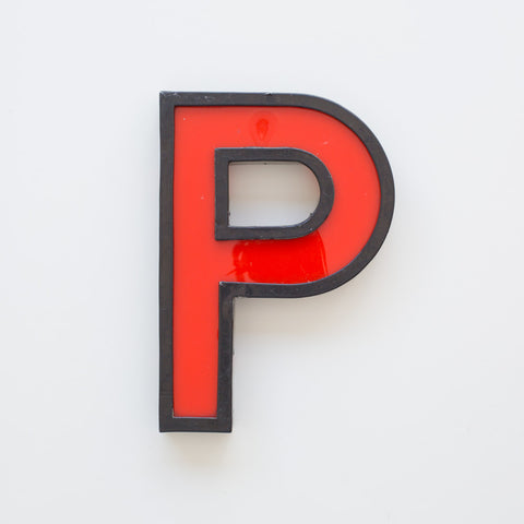 P - 11 Inch Metal Perspex Cinema Letter