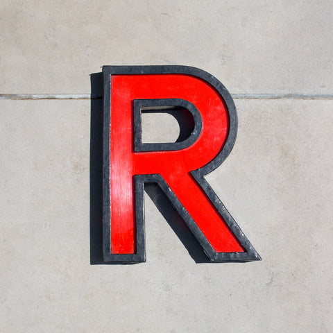 R - 11 Inch Metal Perspex Cinema Letter