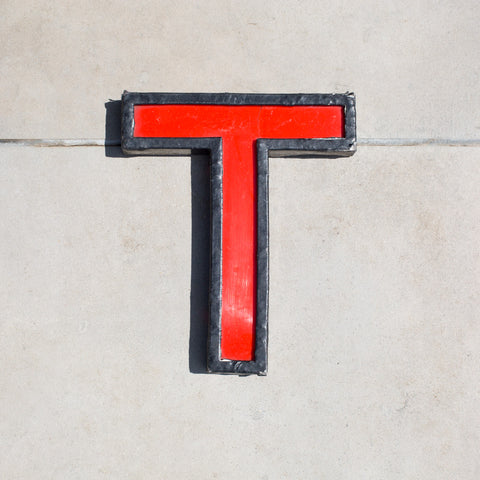 T - 11 Inch Metal Perspex Cinema Letter
