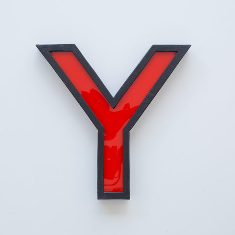 Y - 11 Inch Metal Perspex Cinema Letter