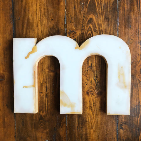 M - Medium Factory Shop Letter