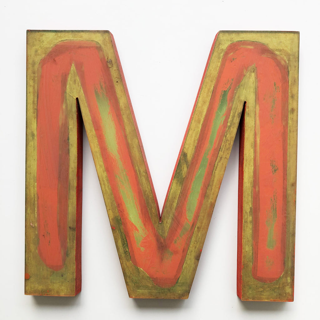 M - Large Factory Shop Letter M - Large Factory Shop Letter