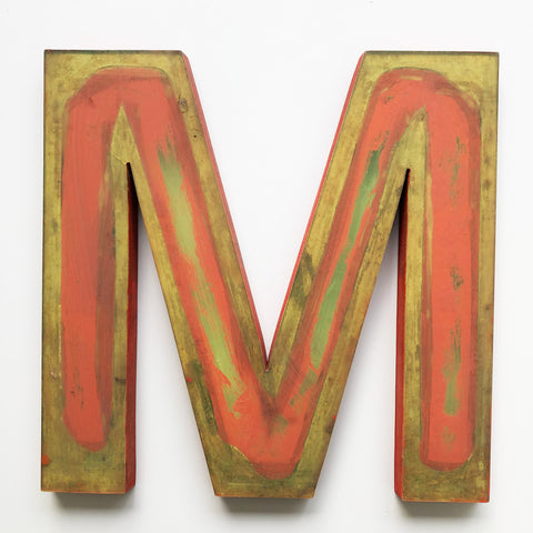 M - Large Factory Shop Letter