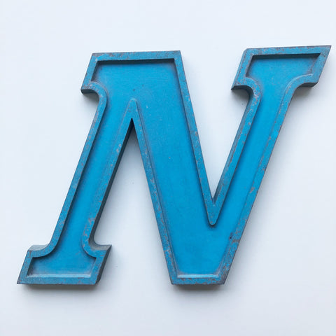 N - 9 Inch Letter Metal