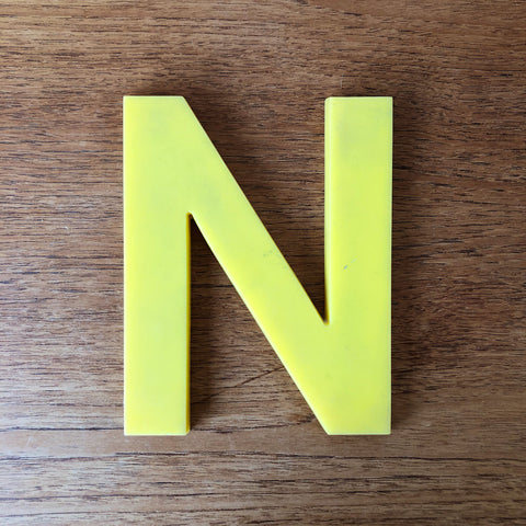 N - 7.5 Inch Perspex Letter