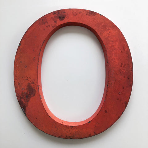 O - 12 Inch Letter Metal