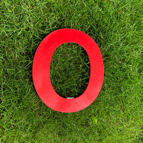 O - Medium Red Cinema Letter Type1