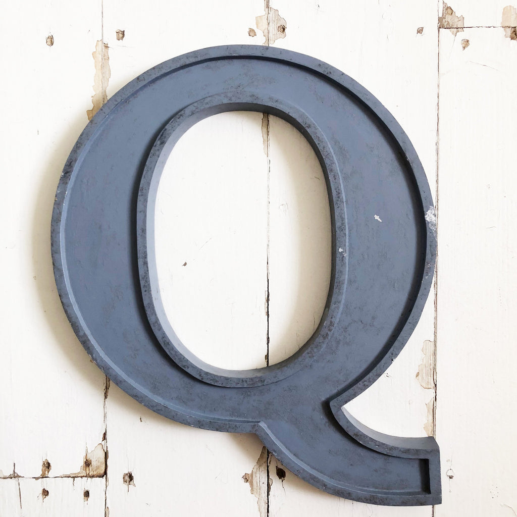 Q - 12 Inch Silver Letter Metal Q - 12 Inch Silver Letter Metal