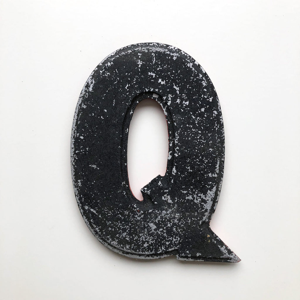 Q - 8 Inch American Wagner Cinema Marquee Metal Letter Q - 8 Inch American Wagner Cinema Marquee Metal Letter