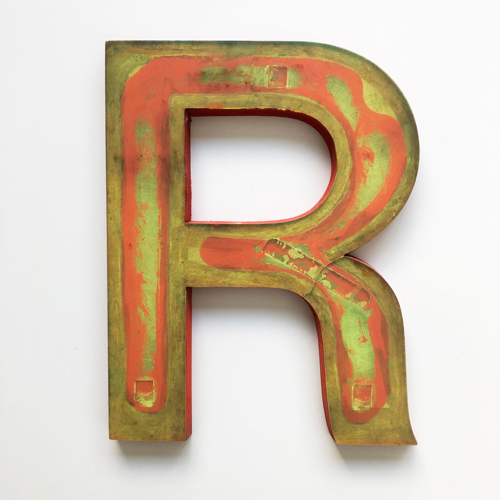 R - Large Factory Shop Letter R - Large Factory Shop Letter