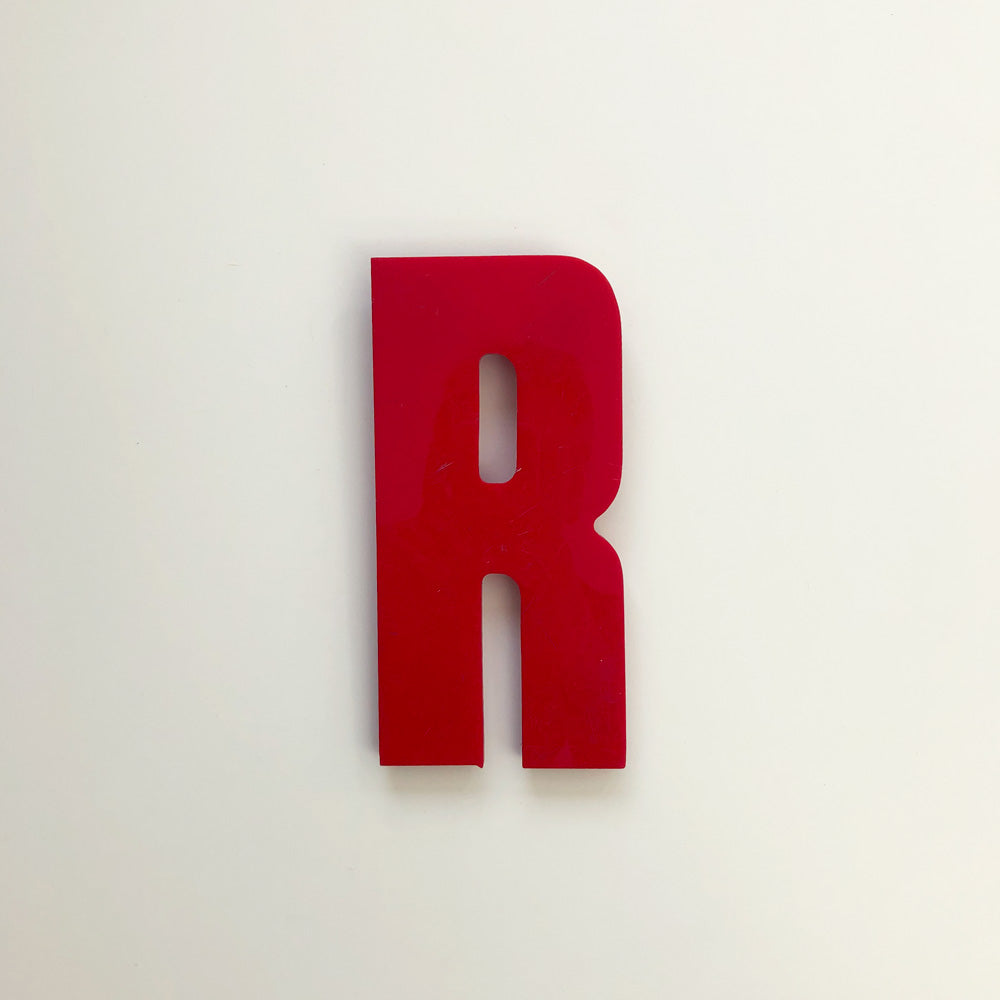 R - Medium Red Cinema Letter Type3 R - Medium Red Cinema Letter Type3