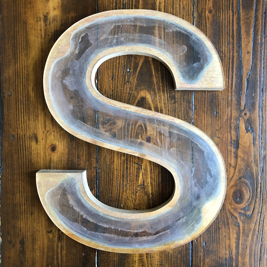 S - Large Factory Shop Letter S - Large Factory Shop Letter