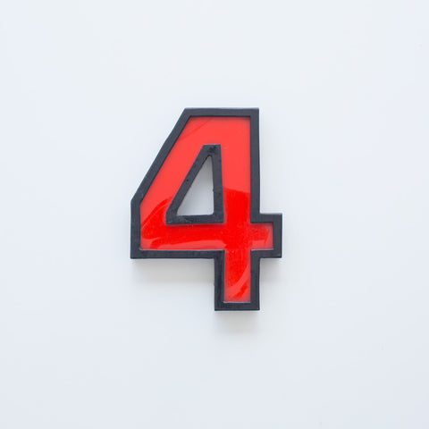 4 - 8 Inch Metal Perspex Cinema Number