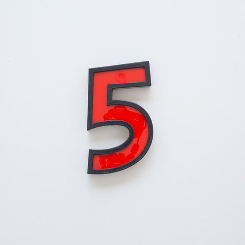 5 - 8 Inch Metal Perspex Cinema Number