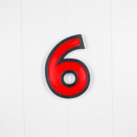 6 - 8 Inch Metal Perspex Cinema Number