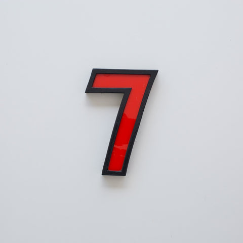 7 - 8 Inch Metal Perspex Cinema Number