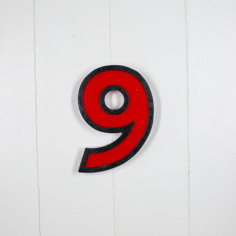 9 - 8 Inch Metal Perspex Cinema Number