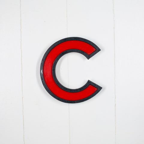 C - 8 Inch Metal Perspex Cinema Letter