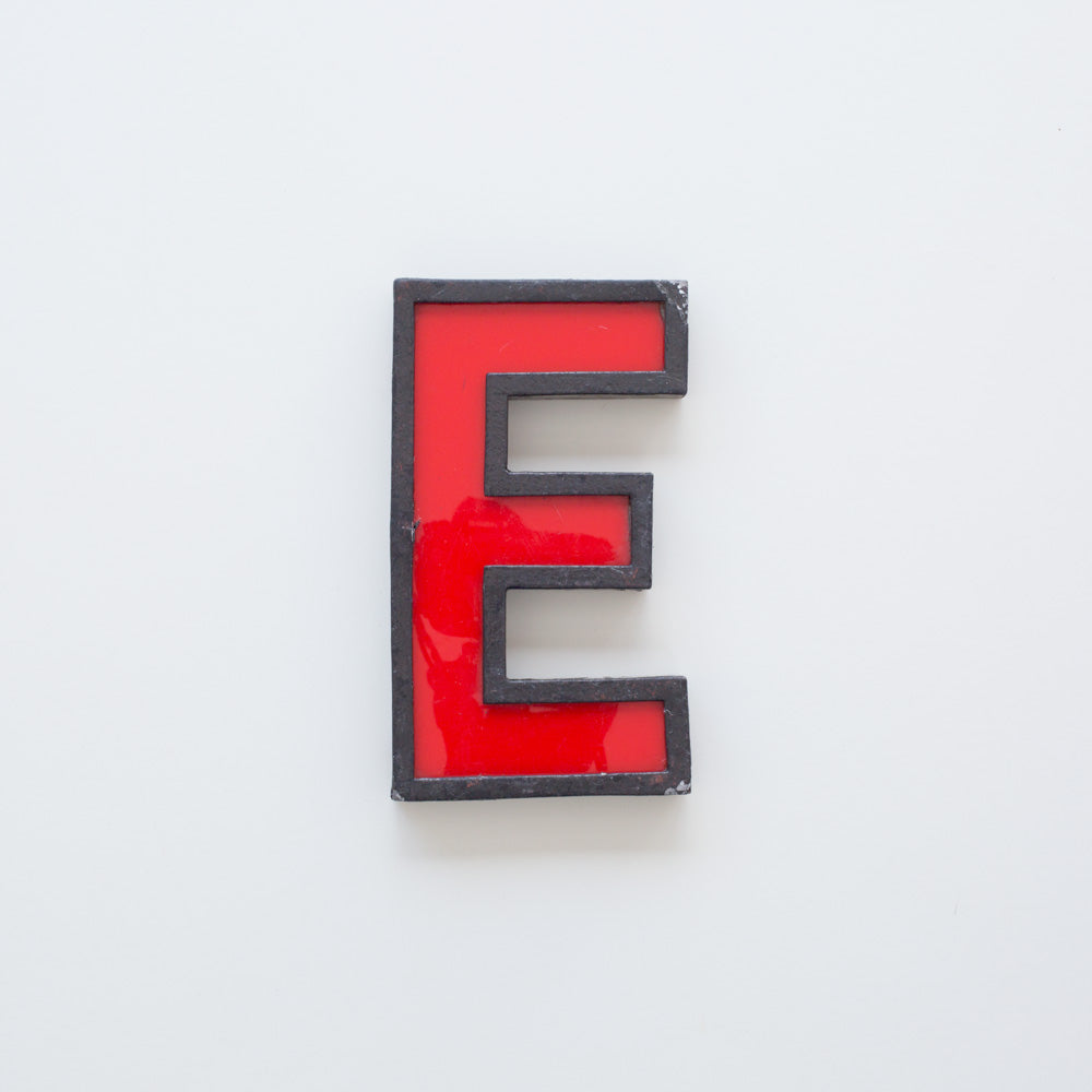 E - 8 Inch Metal Perspex Cinema Letter E - 8 Inch Metal Perspex Cinema Letter
