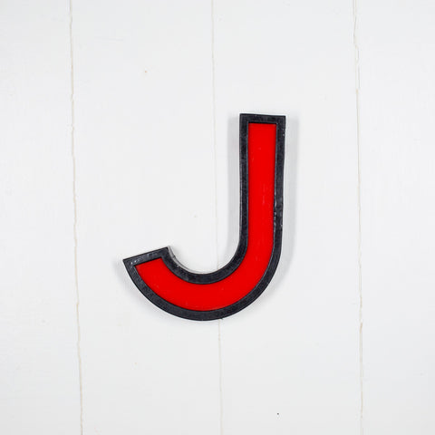J - 8 Inch Metal Perspex Cinema Letter