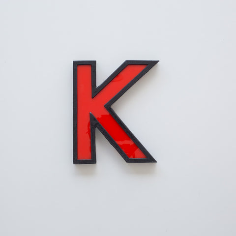 K - 8 Inch Metal Perspex Cinema Letter