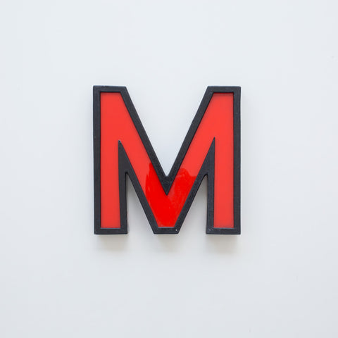 M - 8 Inch Metal Perspex Cinema Letter