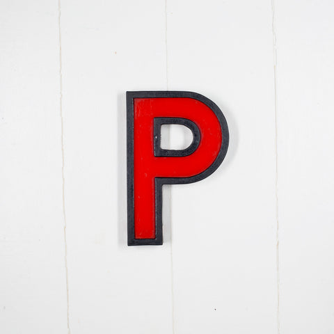 P - 8 Inch Metal Perspex Cinema Letter