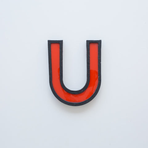 U - 8 Inch Metal Perspex Cinema Letter