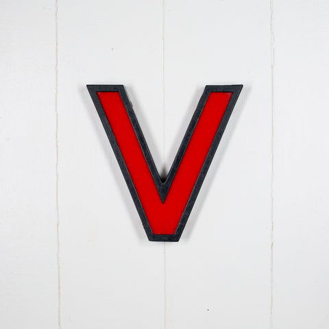 V - 8 Inch Metal Perspex Cinema Letter