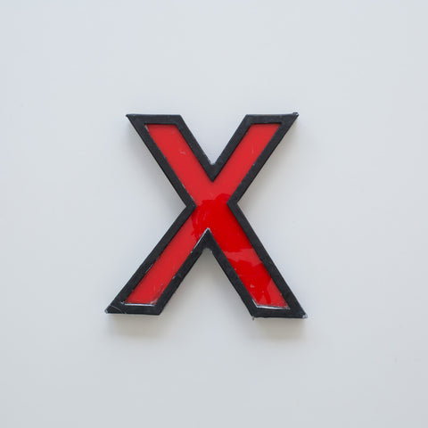 X - 8 Inch Metal Perspex Cinema Letter