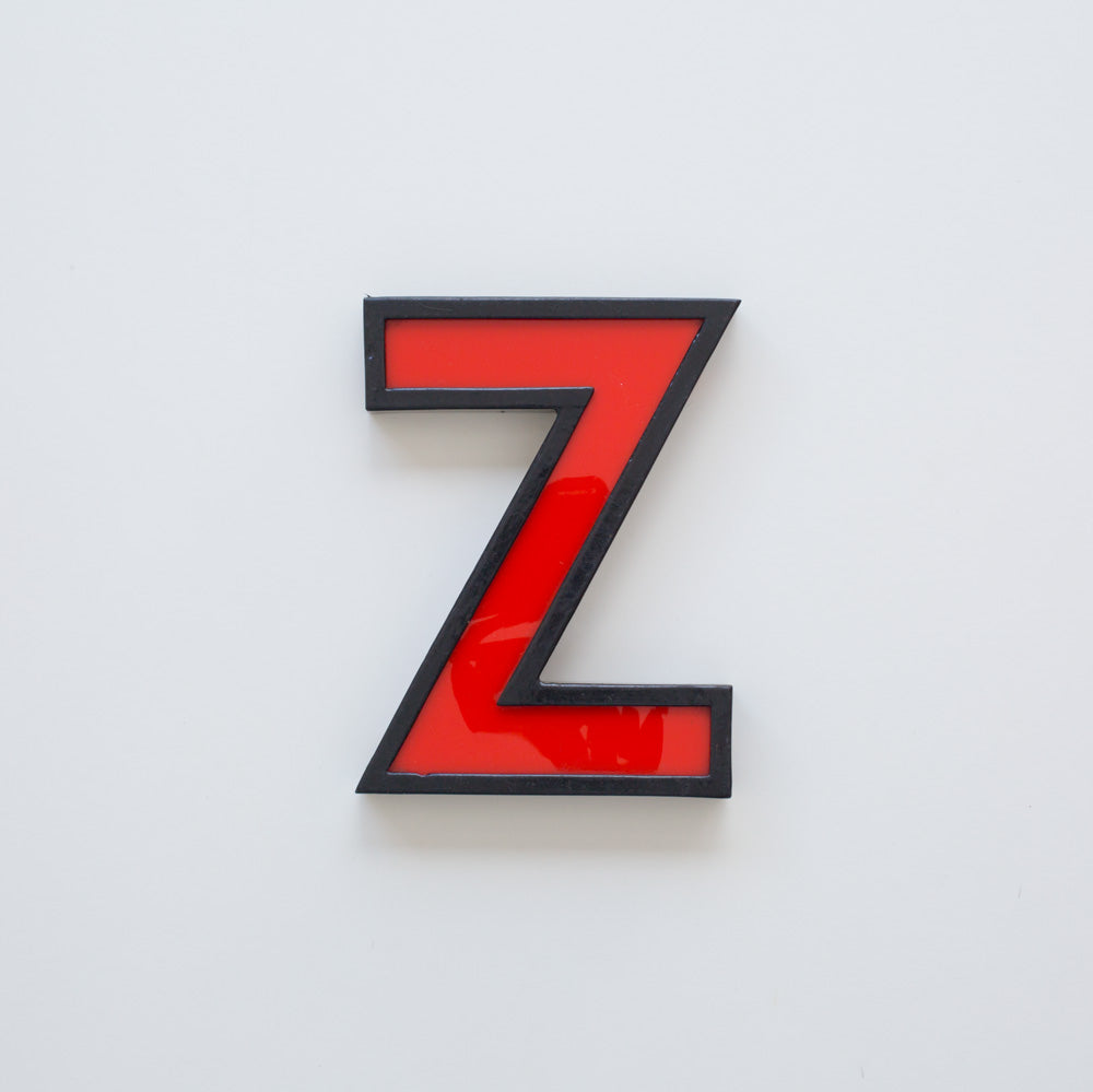 Z - 8 Inch Metal Perspex Cinema Letter Z - 8 Inch Metal Perspex Cinema Letter