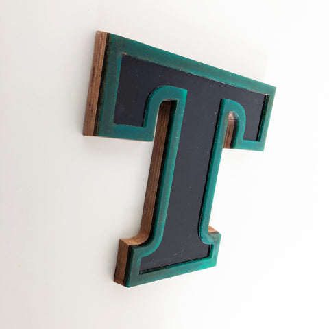 T - Medium Factory Shop Letter Ply Wood & Perspex