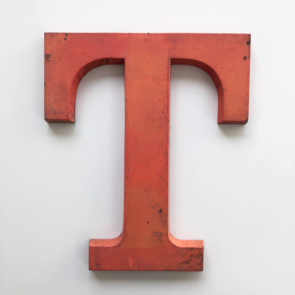 T - 12 Inch Letter Metal T - 12 Inch Letter Metal