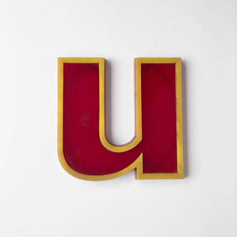U - Medium Vintage Letter