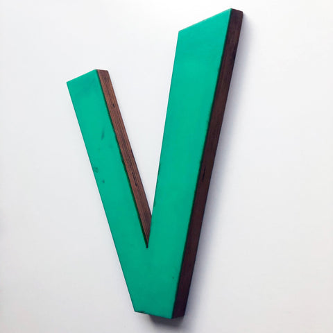 V - Large Letter Ply and Perspex