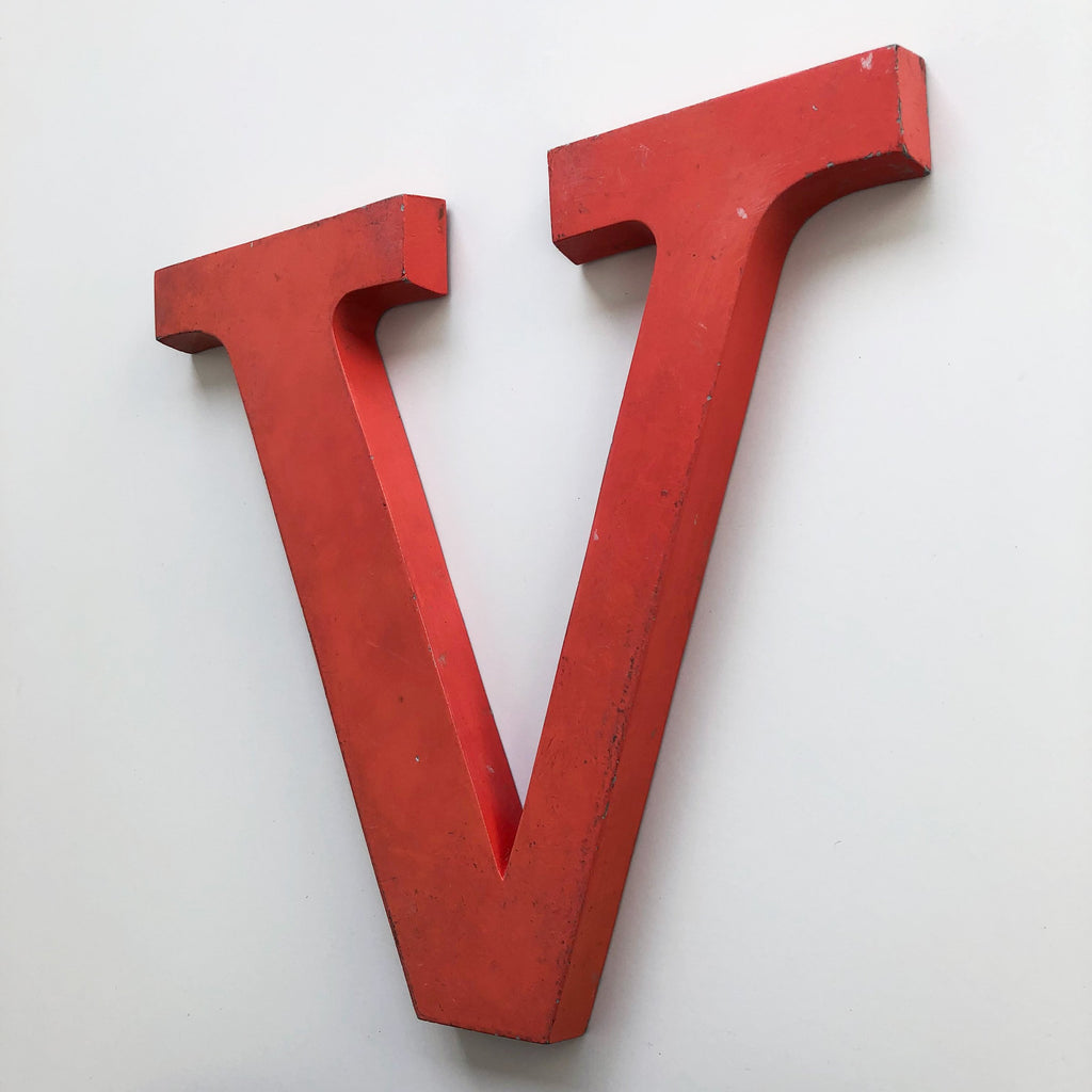 V - 12 Inch Letter Metal V - 12 Inch Letter Metal