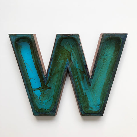 W - Medium Factory Shop Letter