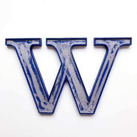 W - 9 Inch Letter Metal