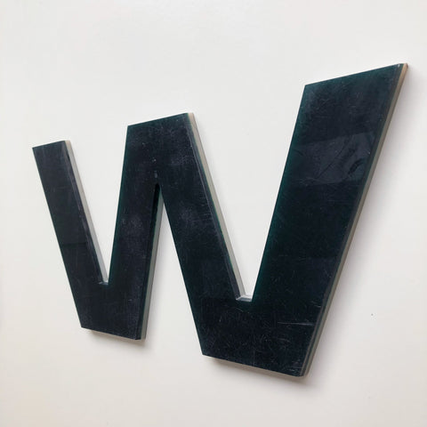 W - 9 Inch Letter Solid Perspex