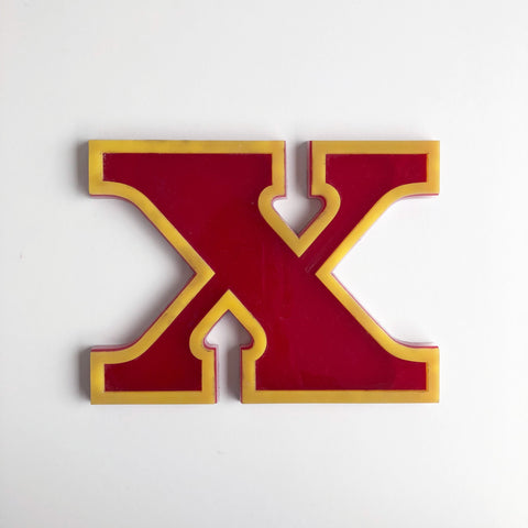 X - Medium Vintage Letter