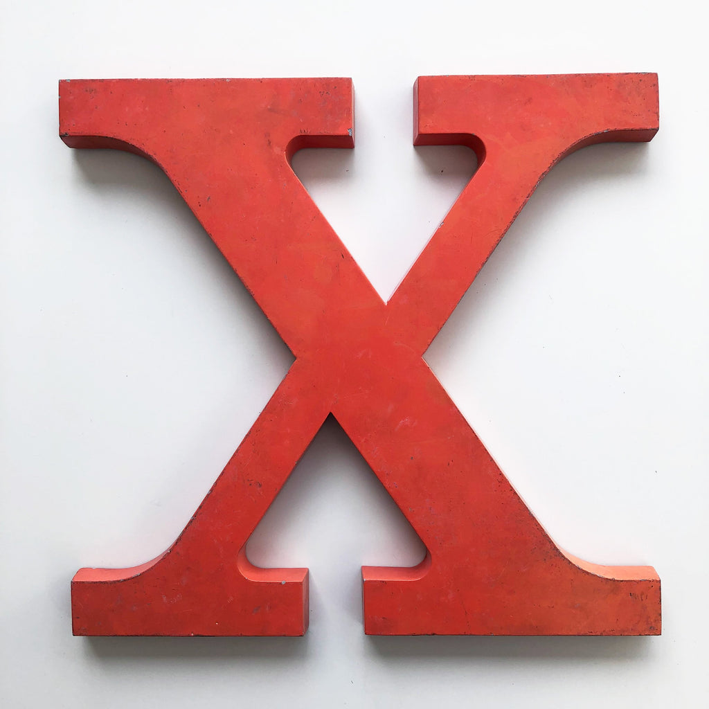 X - 12 Inch Letter Metal X - 12 Inch Letter Metal