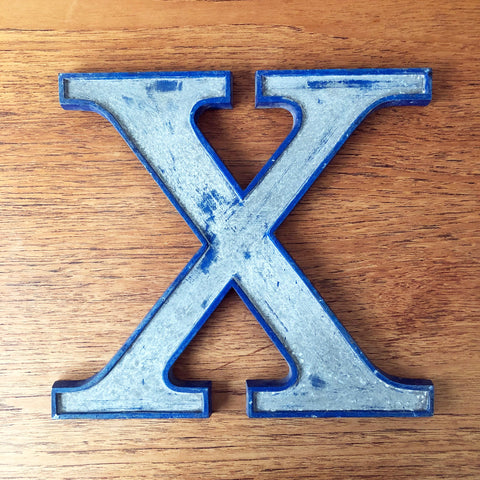 X - 9 Inch Letter Metal