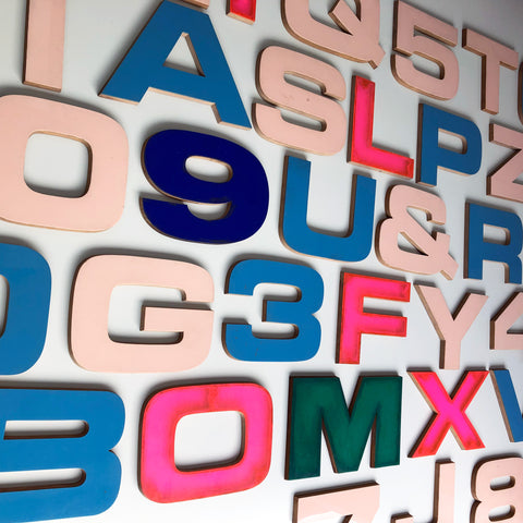 12 Inch Ply and Perspex Letters & Numbers